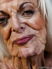 Old scary Granny slut asks passers-by to fuck her in the mouth and ass